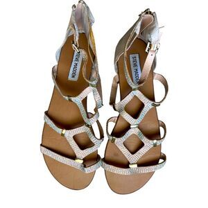 Steve Madden jeweled leather sandals
